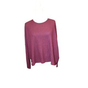 Splendid Burgundy London Lounge Long Sleeve Top, Small NWT